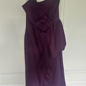 Nordstrom Purple Ruched One Shoulder Cocktail Gown- NWT